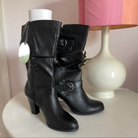 Style & co sachi block heel mid shaft boots - Picture 3 of 11